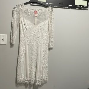 White shirt party dress
